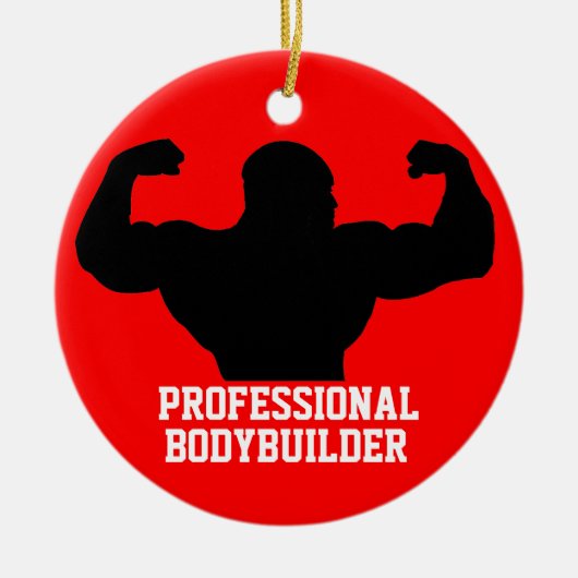 Bodybuilder Ornament Red Blue (Voorkant)