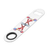 Bodybuilder Père Noël Funny Christmas Bar Key (Dos Angle)