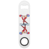 Bodybuilder Père Noël Funny Christmas Bar Key (Devant)