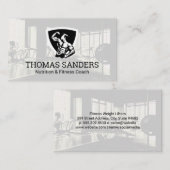 Bodybuilder Pose Flexing | Sportzaal Visitekaartje (Voorkant / Achterkant)