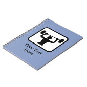  Bodybuilder/Weightlifter Logo Notitieboek (Linkerzijde)