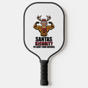 Bodybuilder Weiglifter Gym Musea Santa Security Pickleball Paddle