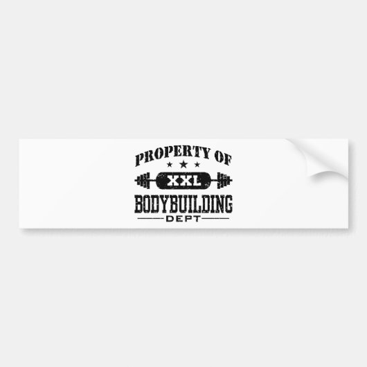Bodybuilding Bumpersticker (Voorkant)