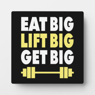 Bodybuilding - Eet groot, Lift groot, Groot worden Fotoplaat