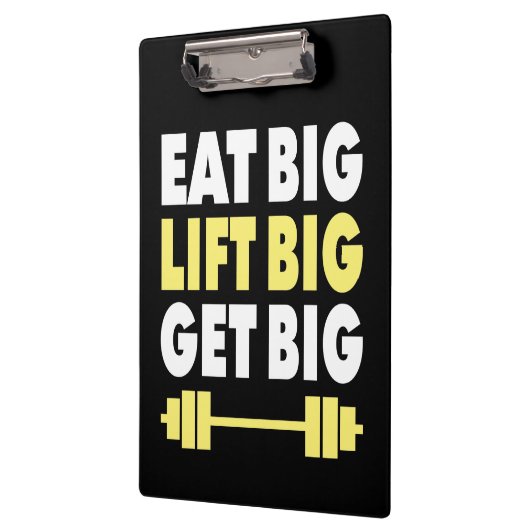 Bodybuilding - Eet groot, Lift groot, Groot worden Klembord (Links)