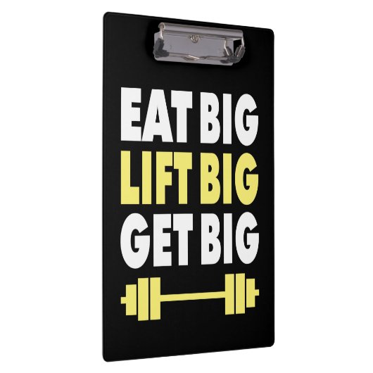 Bodybuilding - Eet groot, Lift groot, Groot worden Klembord (Rechts)
