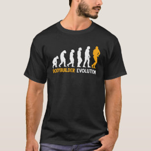 bodybuilding evolutie bodybuilder t-shirt