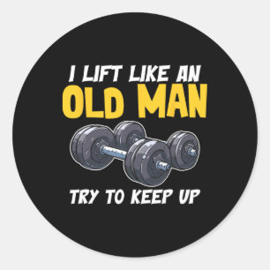 Bodybuilding Fitness en Gym Motivatie quotes O Ronde Sticker