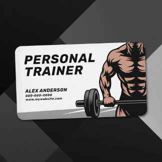 Bodybuilding & Fitness Personal Trainer Visitekaartje