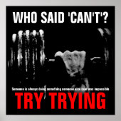 Bodybuilding Fitness Quote Success Poster Print (Voorkant)