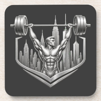 bodybuilding, fitness, sportschool, New York City, Bier Onderzetter