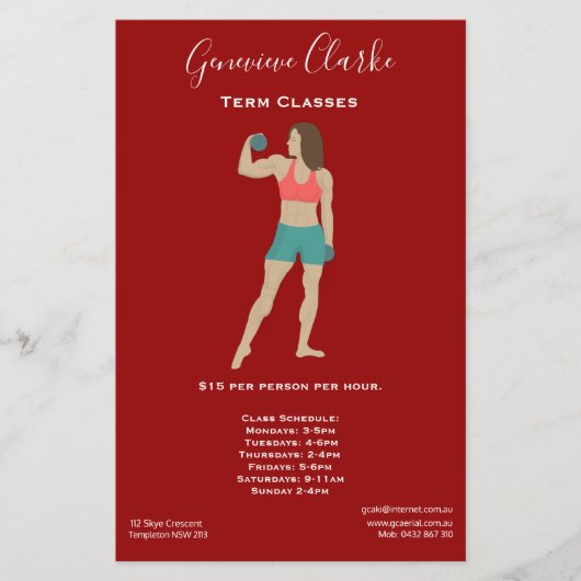 Bodybuilding Flyer (Voorkant)