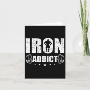 Bodybuilding Gewichtheffen Workout Gift Co. Iron A Kaart