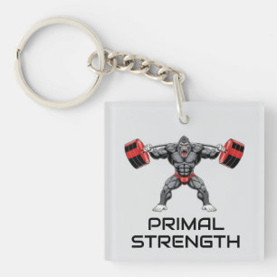Bodybuilding Gorilla Sleutelhanger