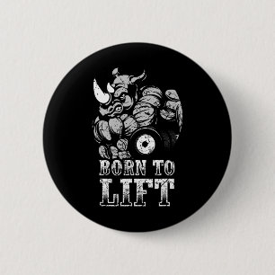Bodybuilding Gym Fitness Training Spier Rhino Gif Ronde Button 5,7 Cm