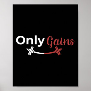Bodybuilding Gym Krijgt Alleen Grappige Lifting Wo Poster