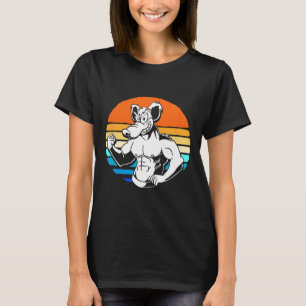 Bodybuilding Gym Lover Retro Gym Rat T-shirt