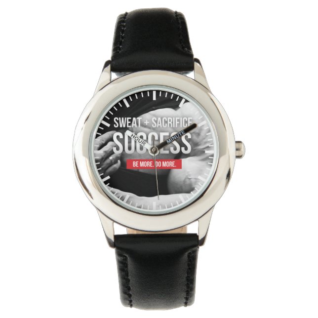 Bodybuilding Gym Motivation Horloge (Voorkant)