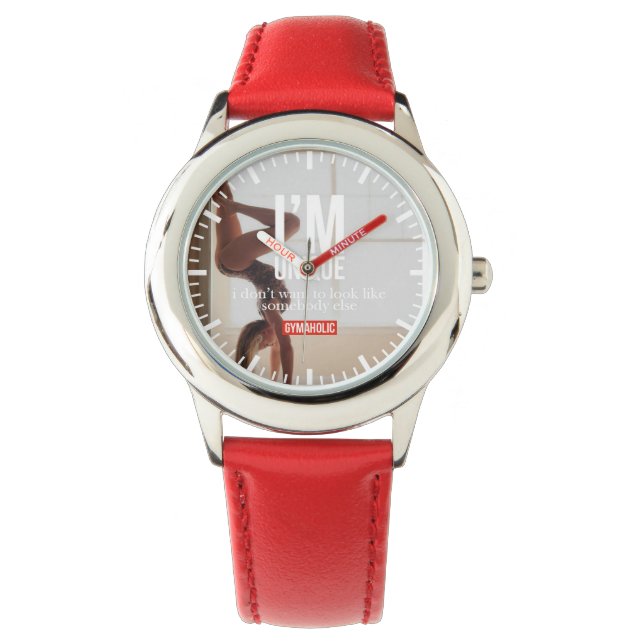 Bodybuilding Gym Motivation Horloge (Voorkant)