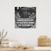 Bodybuilding Gym Workout Motivational Poster (Keuken)