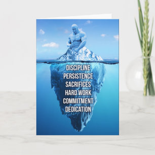 Bodybuilding Iceberg Sculptuur Motivatie Kaart