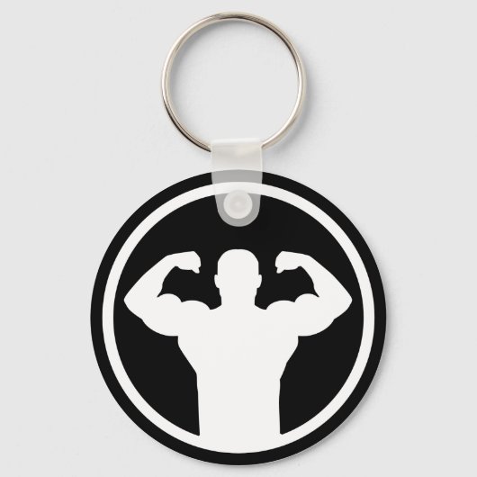 Bodybuilding-logo Sleutelhanger (Voorkant)