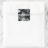 Bodybuilding Motivation Vierkante Sticker (Tas)