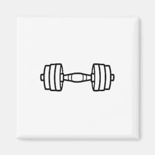 Bodybuilding Sport Minimalistisch Eenvoudige Dumbb Magneet