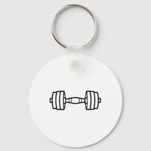 Bodybuilding Sport Minimalistisch Eenvoudige Dumbb Sleutelhanger