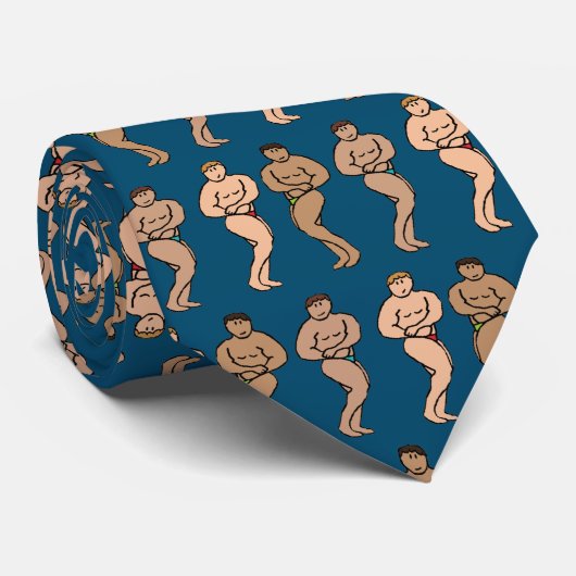 Bodybuilding Stropdas (Opgerold)