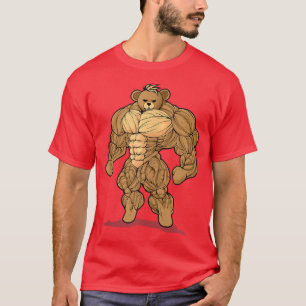 Bodybuilding Teddybeer Fitness Bodybuilder T-shirt
