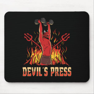 Bodybuilding van de pers van Satan Devil Muismat