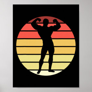 Bodybuilding wedstrijd Powerlifting Mannen Physiqu Poster