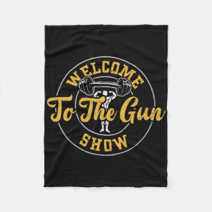 Bodybuilding Welkom bij de Guns Show - Sportschool Fleece Deken