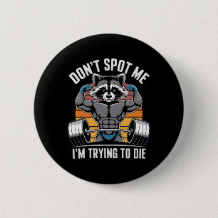 Bodybuilding Workout Niet Kijken Ik Probeer D Te Ronde Button 5,7 Cm
