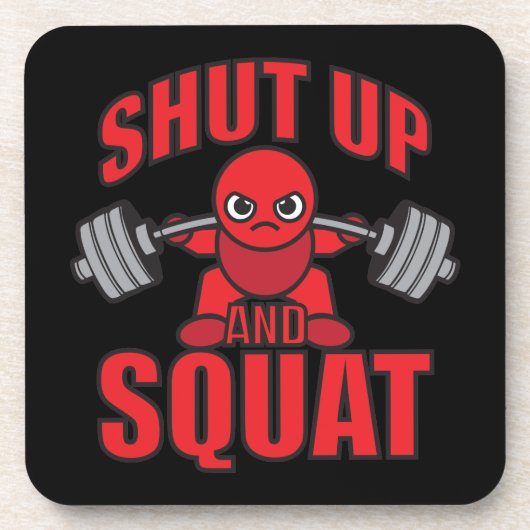 Bodybuilding - Zwijg en kraakpand - Kawaii Been Da Onderzetter (Voorkant)