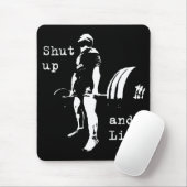 Bodybuilding - Zwijg en lift - Deadlift Muismat (Met muis)