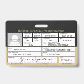 Bodyguard Badge (Achterkant)