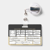 Bodyguard Badge (Achterkant met uittrekbare clip)