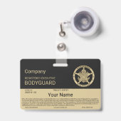 Bodyguard Badge (Voorzijde met uittrekbare clip)