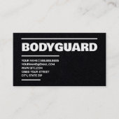 Bodyguard Visitekaartje (Voorkant)