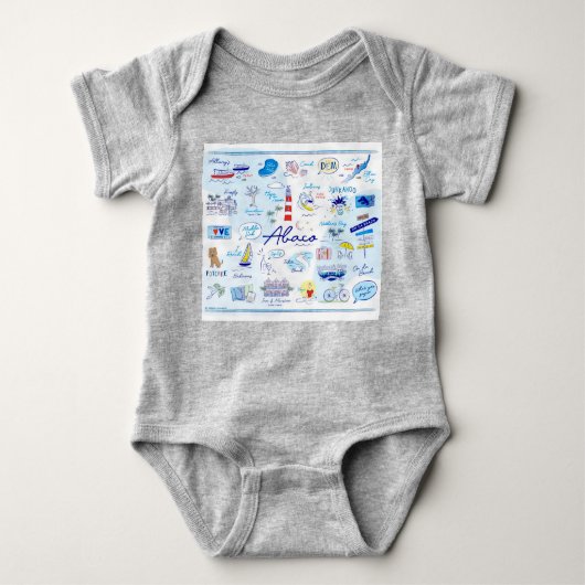 Bodysuit 0-24 m "The ABC's of Hope Town" (Voorkant)