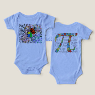 Bodysuit blauw pinumber patterned