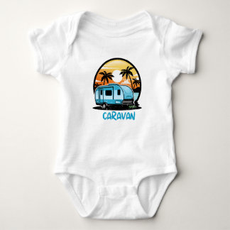 Bodysuit met caravan voor kinderen