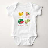 Bodysuit met fruit voor kinderen (Voorkant)