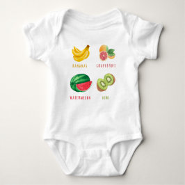 Bodysuit met fruit voor kinderen