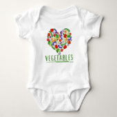Bodysuit met groenten voor kinderen (Voorkant)