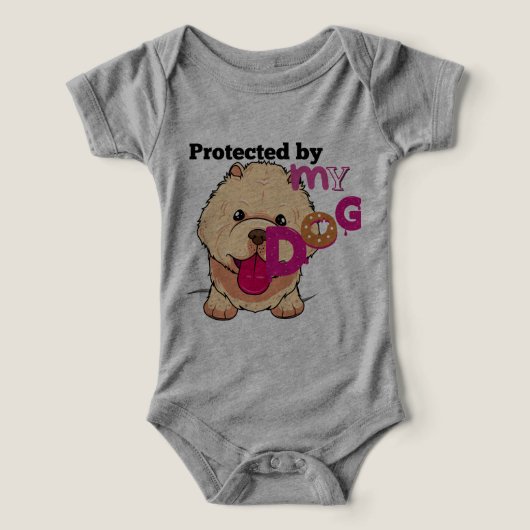 Bodysuit pour bébé - Design animal mignon (Design Recto)