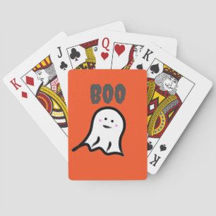 Boe! Blushing Ghost Schattige Halloween Pokerkaarten