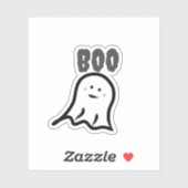 Boe! Blushing Ghost Schattige Halloween Sticker (Vel)